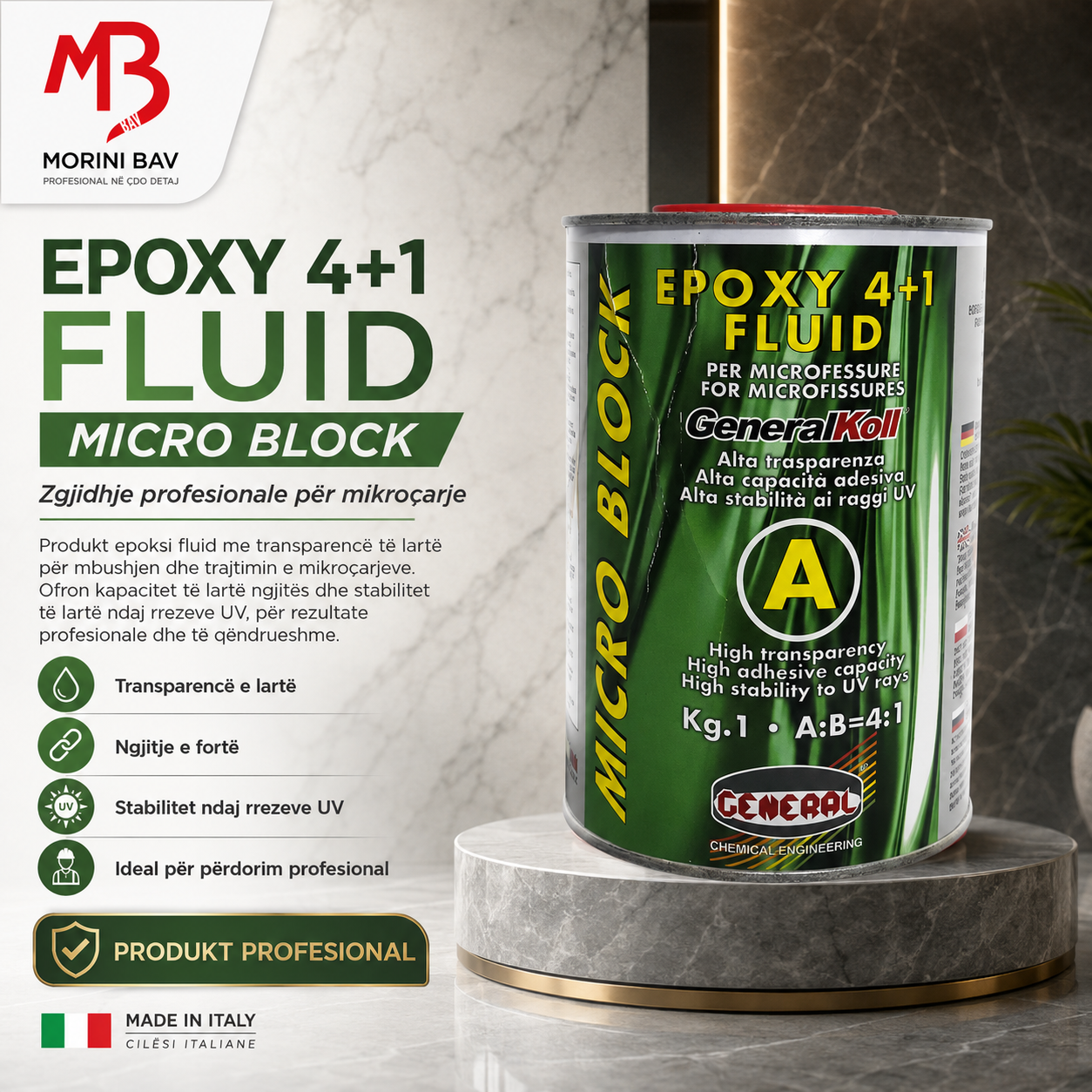 Epoxy 4+1 Fluid Micro Block (GeneralKoll)